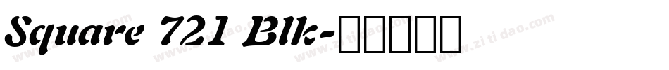 Square 721 Blk字体转换